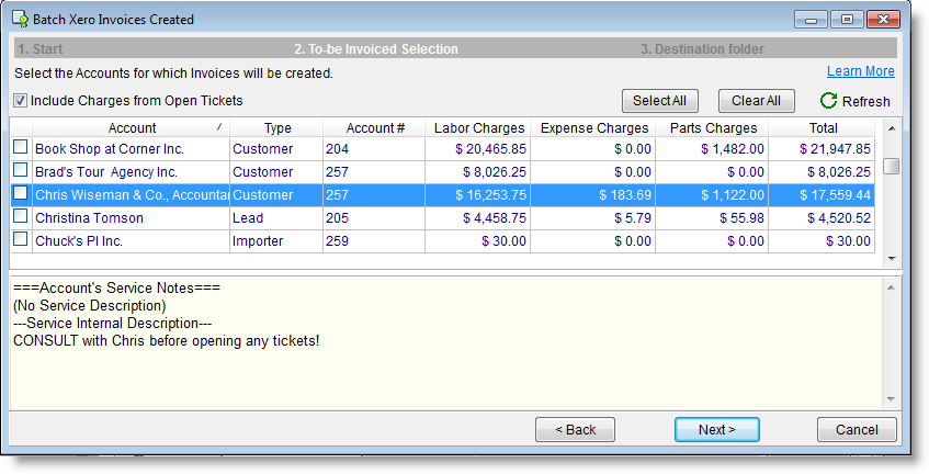 Xero link Batch Invoice step1.png