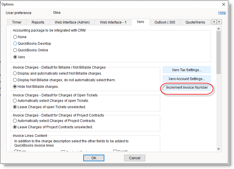 Xero link options Increment invoice no1.png