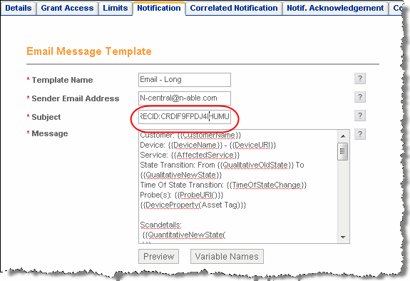 Email connector setup processing automated n able recid.gif