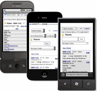 Mobile Web Interface Web Interface - Now Optimized for Mobile Devices!