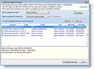 Batch Complete Contracts