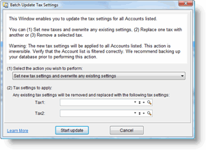Batch Tax Update