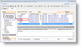 Ticket Read/Unread Bold Indication